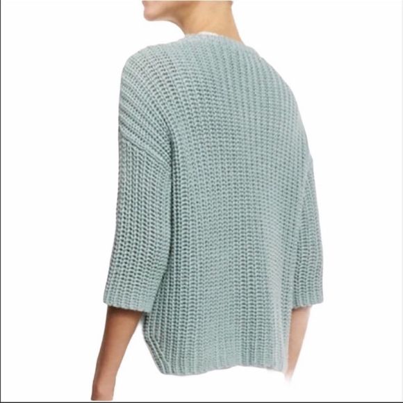 Eileen Fisher Tape-Neck Knit Top - Picture 2 of 9